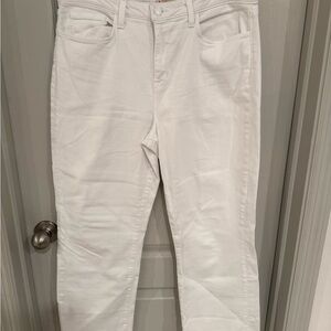 L'AGENCE Women's Straight Leg White Jeans